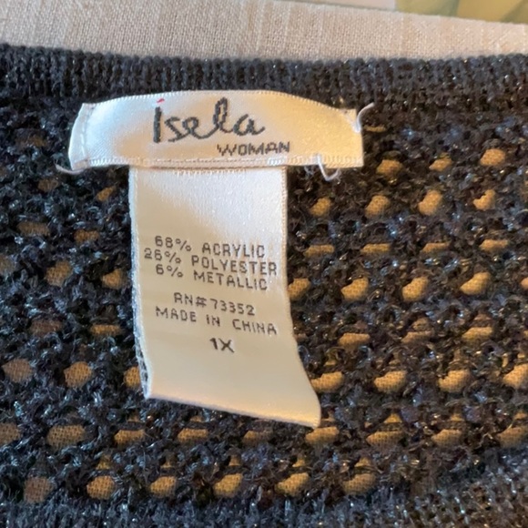 Elegant Black Open-Knit Sweater - Picture 5 of 6